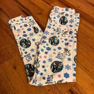 Child l/xl leggings Elsa and Anna